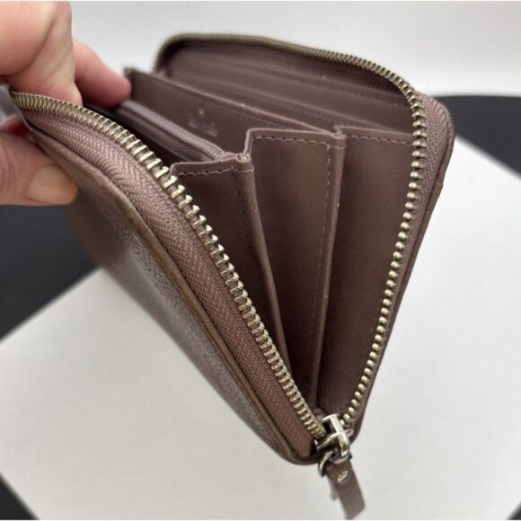 Kate Spade Light Brown Large Continental Wallet Full Zip Around NEW - Picture 7 of 8